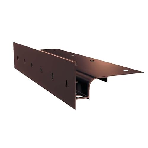Renoplast® Perfil de Alero de Aluminio W30 200cm Marrón | Acabado de Terrazas y Balcones | Suelos Ventilados Elevados | Sistemas de Drenaje de Agua | Perfil Angular | Protección contra la Corrosión