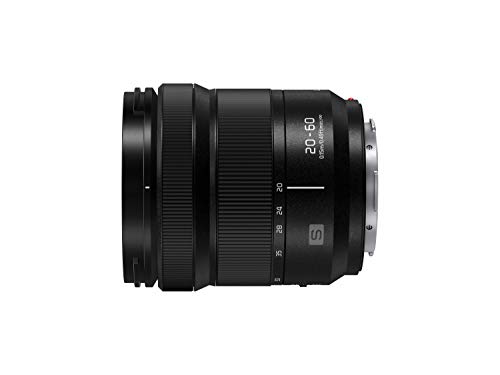 Panasonic Lumix S 20-60mm F3.5-5.6 | Objectif Zoom polyvalent Plein Format S-R2060E (Grand angle 20mm, Zoom 60mm, Mise au point 15cm, Tropicalisé, Compact et léger) Noir – Compatible monture L