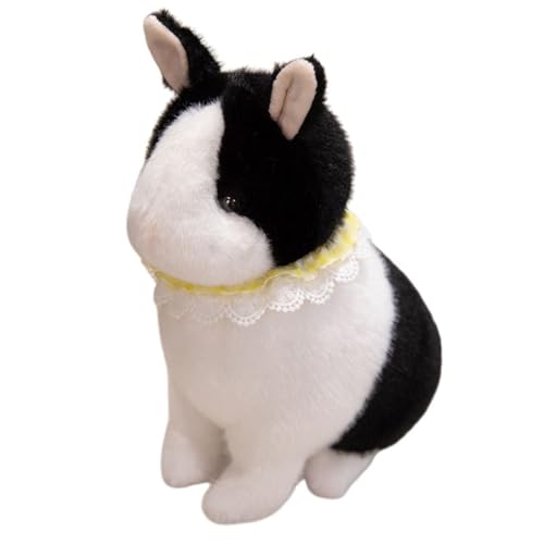 ウサギ ぬいぐるみ 抱き枕 置物 可愛い 昼寝枕 自宅 柔らかい 背あて 添い寝 縫い包み ふわふわ もちもち ブラック 癒し系 贈り物 子供 彼女 お年寄りへ クリスマス 20cm プレゼント ハロウィン