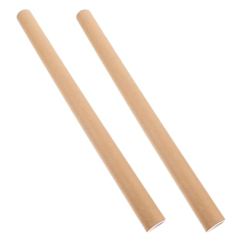 BYPIAOERZ - BYPIAOERZ Langlebig Posteraufbewahrung 2pcs Heavy-Duty Kraft Paperboard Mailing Tubes Art Print Aufbewahrungsposter Versandbehälter für Künstler Blaupausen Karte