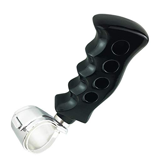 Abfer Knob For Steering Wheel Suicide Spinner Ball Black Handle Control Steering Wheel Turning Knob Unique Shape For Vehicles #TOP4