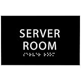 Server Room Sign - ADA compliant sign. 6