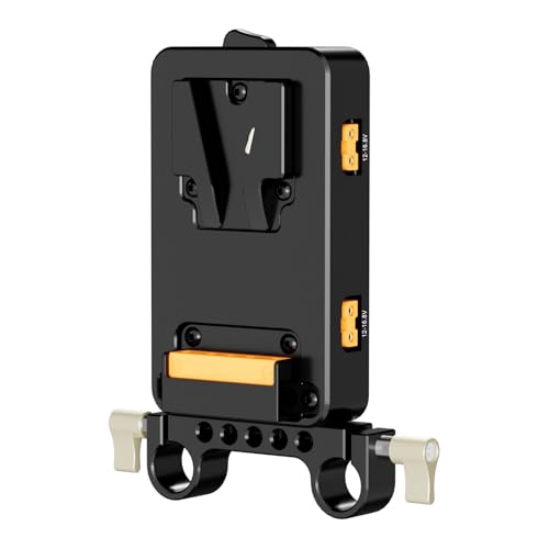 Plaque V-Mount compacte 10,8 cm avec 3 sorties D-Tap pour alimenter vos setups de caméra