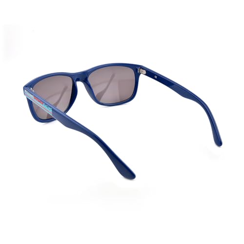 TR90 Lightweight Sunglasses for Men & Women, Blue Frame HD PC Gray Lens UV400 Protection, Unisex Fashion Outdoor & Casual Shopping Shades3