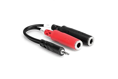 HOSA YMP-137 Cable Jack 3.5mm a 2x 1/4" TSF Estéreo x3 miniatura 3