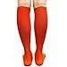 COUVER Cotton Halloween Socks - Pumpkin Socks - Fashion/Casual Knee High - Orange - 1 Pair