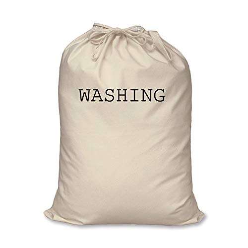 Image of 60 Second Makeover Limited Washing Bag 100% Natural Cotton Home Storage Organisation Washing Basket Laundry
