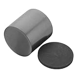 LIFKOME Hochreiner Kohlenstoff Tiegel mit Deckel Hitzebeständig bis Hohe Temperaturen für Laboranalysen Metallgießen und Schmelzen von Gold Silber Kupfer Ø Zuverlässige Metallveredelung