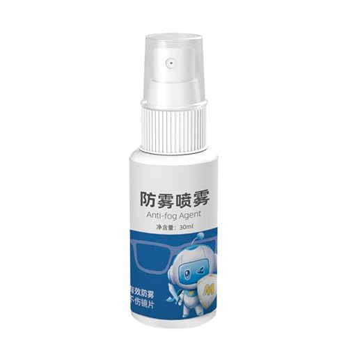 Spray antinebbia, spray anti appannamento per boccaglio, 30 ml, detergente professionale per vetri e occhiali da sole, per parabrezza auto, finestre, bagno e specchio