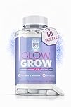 Glow & Grow Vitamin C Supplement for Men & Women Hair, Skin & Nails | Vegan & Allergen-Free | Natural Skin & Hair Support | Made in UK | Daily Beauty Nutrition | 60 Capsules