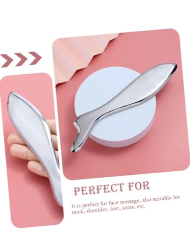 Image of Fish Shape Stainless Steel Gua Sha Tool | Facial & Body Scraping Therapy Tool for Relaxation, Muscle Tension and Skin Care