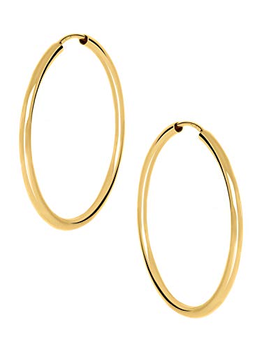 Bijoux Dames créoles or blanc et jaune 585 MyGold de luxe