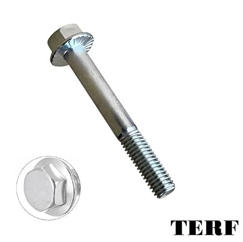 TERF® M6 X 30mm Serrated Flanged Hex Head Bolt M6 (6mm) X 30mm Serrated Flanged Hexagonal Head Set Screw Bolts - Pack of 10 - Image 2