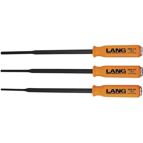 Lang Tools A & E HAND TOOLS - 3Pc. 16 Long Pin Punch Set (856-3ST), One Size Cover