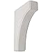 Ekena Millwork BKTWD02X06X08CVWH Clarksville Vintage Decor Bracket, 1 3/4"W x 6"D x 8"H, Chalk Dust White