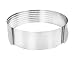 SCSpecial Cortador de tartas de acero inoxidable de 7 capas ajustable de 9.5 a 12 pulgadas, herramienta circular para hornear para cocina