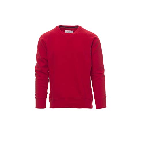 Sweat ras du cou rouge Payper Mistral+ pour homme à manches raglan