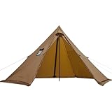 Hot Tent with Stove Jack, 2-4 Person 4 Season 7lb Lightweight Tipi Tent for Camping, Waterproof Windproof Winter Tent, 6.9ft Standing Height Teepee Tent for Camping, Hiking, Hunting & Backpacking