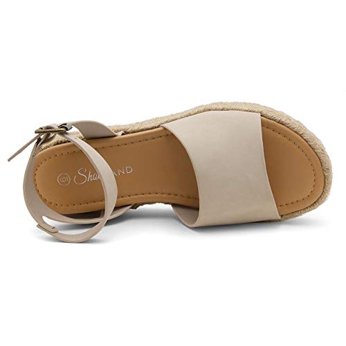 image for Shoe Land Legossa Womens Open Toe Ankle Strap Platform Wedge Shoes Cas