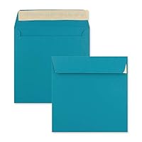 Lot De 200 Enveloppes En Eucalyptus (vertes) - Enveloppes à Lettre Carrées - 15,5 X 15,5 Cm - Fermeture Adhésive - Surface Mate - Enveloppes Postales Indéformables