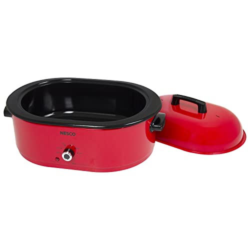 Nesco18quartroasterslowcookerred Urban Country Home Decor Nesco 18 quart roaster slow cooker red urban country home decor