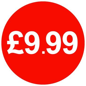 30mm Price Stickers Pack of 500 - Red - £9.99