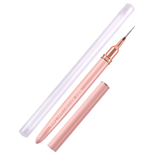 Pinceles de nail-artss de nailon - pincel de pintura de nails art 18cm, pincels delineador fino - pincels de nails arts delgado | Bolígrafo de línea artística ultrafino de pelo con tubo de cobre, pinc