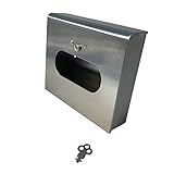 S.A.C SD2010B 22 Gauge Steel Sanitary Napkin Disposal Bag Box Dispenser with Lock, 6-1/4