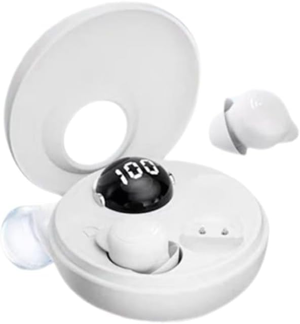 Invisible Wireless Bluetooth Ear Buds for Sleeping Noise Cancelling Mini Earbuds Discreet in-Ear Tiny Earphones for Sleeping Hidden