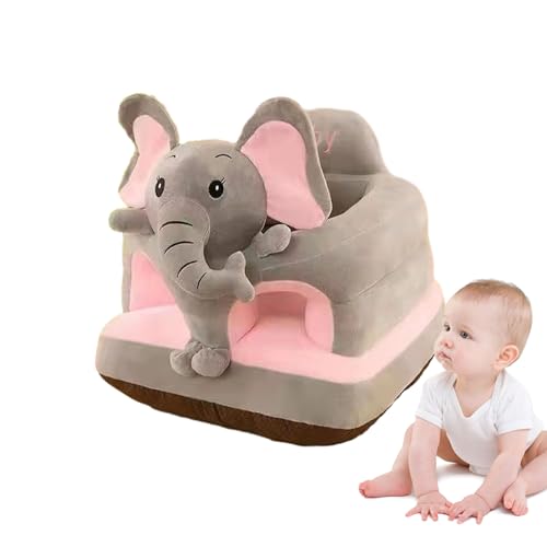 Firulab Asiento De Apoyo Para Niños Pequeños - Soporte De Asiento Con Forma De Animal Para Aprender A Sentarse - Asientos De Piso De Felpa, Silla Para Sentarse Para Niños, Regalo De Cumpleaños Para