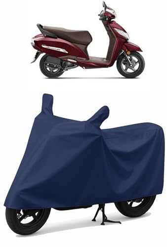 Image of Shield Heavy Duty Scooty Cover for Honda Actriva 125 | All-Season, Tear-Proof Fabric | with Side Mirror Pocket & Buckle Belt | Honda Actriva 125 Scooty Cover
