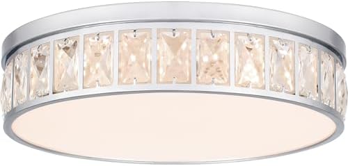 Quoizel Gibson Integrated LED Polished Chrome Flush Mount Light