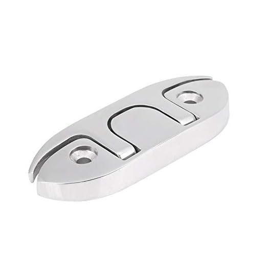 KIMISS Tacchetta di barca per barche d'ormeggio in acciaio inox 316 Gancio Tacchetta pieghevole di acciaio inossidabile