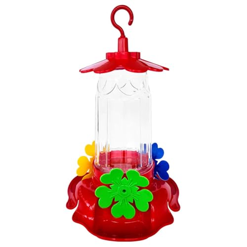 Bebedouro Beija-Flor Prime 350ml Ave Água Passarinho Flores Primavera (Vermelho, Único)