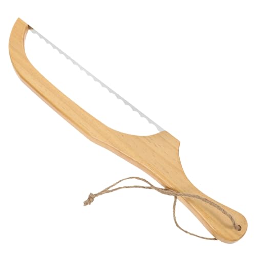 HOLIDYOYO Stainless Steel Bread Slicer Sourdough Knife Baking Tool Ergonomic Design Reusable