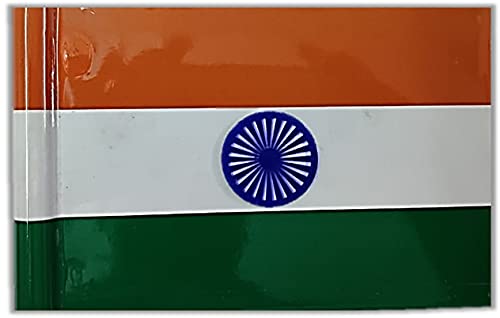 UNIq Indian Car 3D Flag - Outdoor Car D?cor/Bonnet with Double Made of Aluminium. (Only Flag)