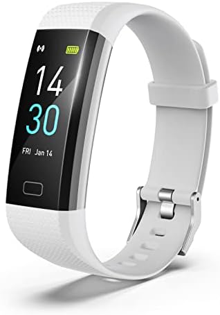 Fitness Trackers, IP68 Smart Bracelet Advanced Bluetooth Bracelet Waterpoof Activity Watch with Heart Rate and Sleep Monitor & SMS Call Notification,Calorie Pedometer Temperature Monitor Watch
