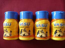 Vasu Carrom Powder, Professional Carrom Powder Box, 15 grms per Bottle, 4 Piece marketed by ARFA Aaina.