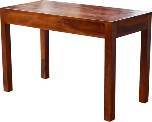 Image of sheesham Study Table, Computer Desk with 2 Drawers for Home&Office Solid Wood Study Table (Free Standing, Finish Color - Walnut Brown, Pre-Assembled) (Brown 1)