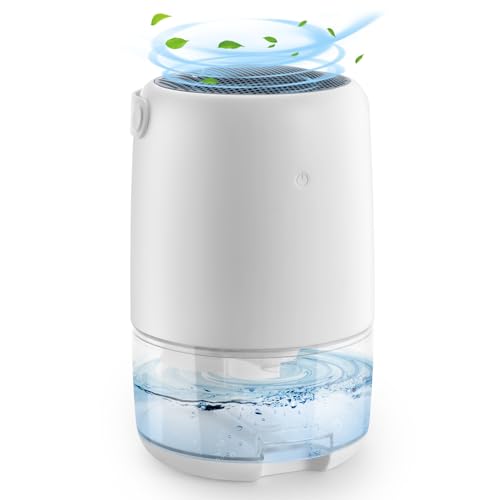 Consejos para Comprar Deshumidificador Walmart para comprar online. 47 Deshumidificador Eléctrico, Deshumidificador de Cobertura de 320 pies con 2 Modos y Apagado Automático, 1100ml Deshumidificadores de Aire Portátil con Luz de 7 Colores para...