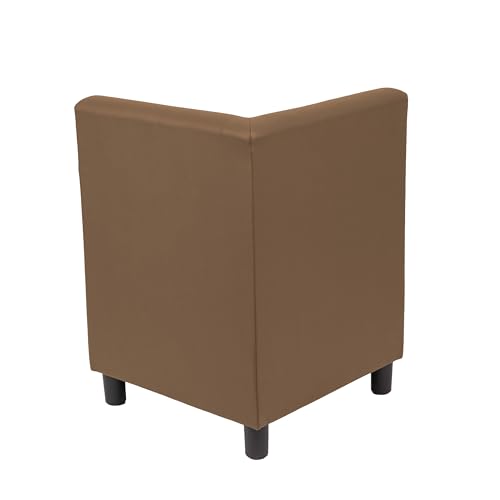 Image of FDP Kid Comfort Collective Modular Corner Armless Chair - Chocolate