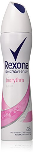 REXONA WOMEN MotionSense BIORYTHM 48h ANTI-PERSPIRANT SPRAY 5.0 Oz/150 ml