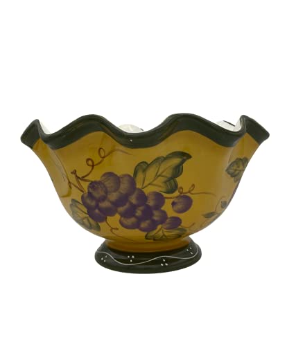 Tuscan Collection Deluxe Hand-Painted Fruit Bowl