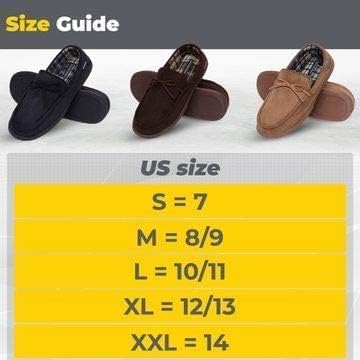 Van Heusen Men's Bert Micro Suede Slippers, Brown, Medium #TOP5
