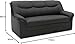 DOMO. collection Sofa Berlin, Leder, klassisches 3er Sofa, Polstergarnitur mit weichem Kunstleder und hochwertigem Federkern, 3 Sitzer 178 x 90 x 89 cm (BxTxH), schwarz