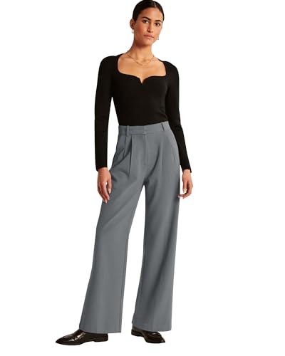 Image of NIMIN High Waisted Work Pants for Women Business Casual Outfits 2026 Office Dress Pants Trousers with Pockets
