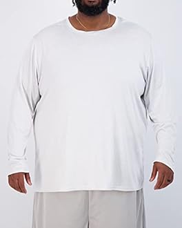 Real Essentials 3 Pack: Mens Big & Tall Tech Stretch Long-Sleeve & Short-Sleeve Dry-Fit T-Shirt