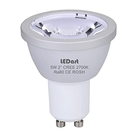 LEDart Bombilla GU10 LED 5W Ángulo de haz estrecho 2° Cover