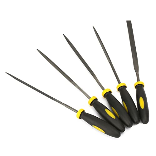 Aumotop Práctico Minijuego de Limas de Metal para Dar Forma y Pulir Productos Madera, Perfecto para Proyectos Domésticos (acero)