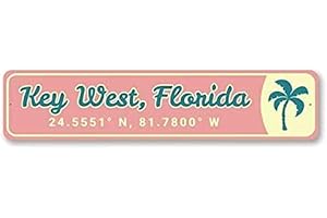 Metal Vintage Tin Sign Decor Fresh Produce Vintage Tin Sign Key West,...